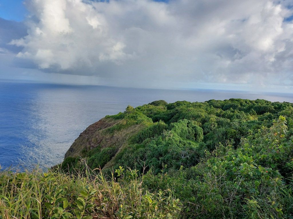 Probably the best view from a porch in the world (Pitcairn island)