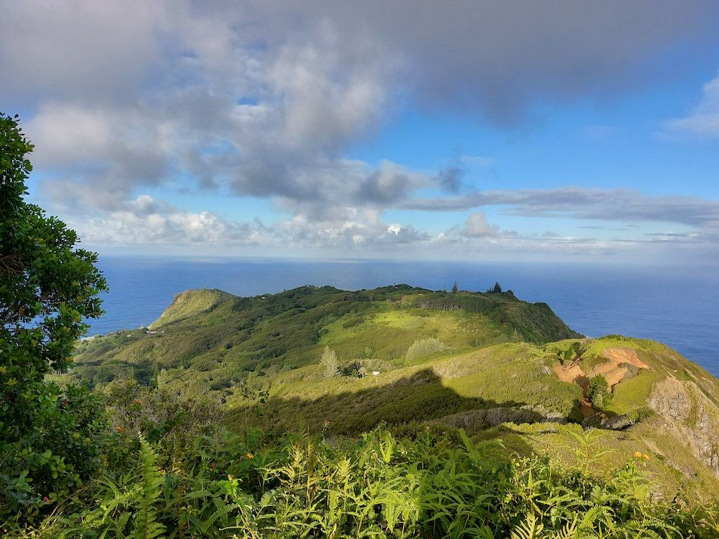 Probably the best view from a porch in the world (Pitcairn island)