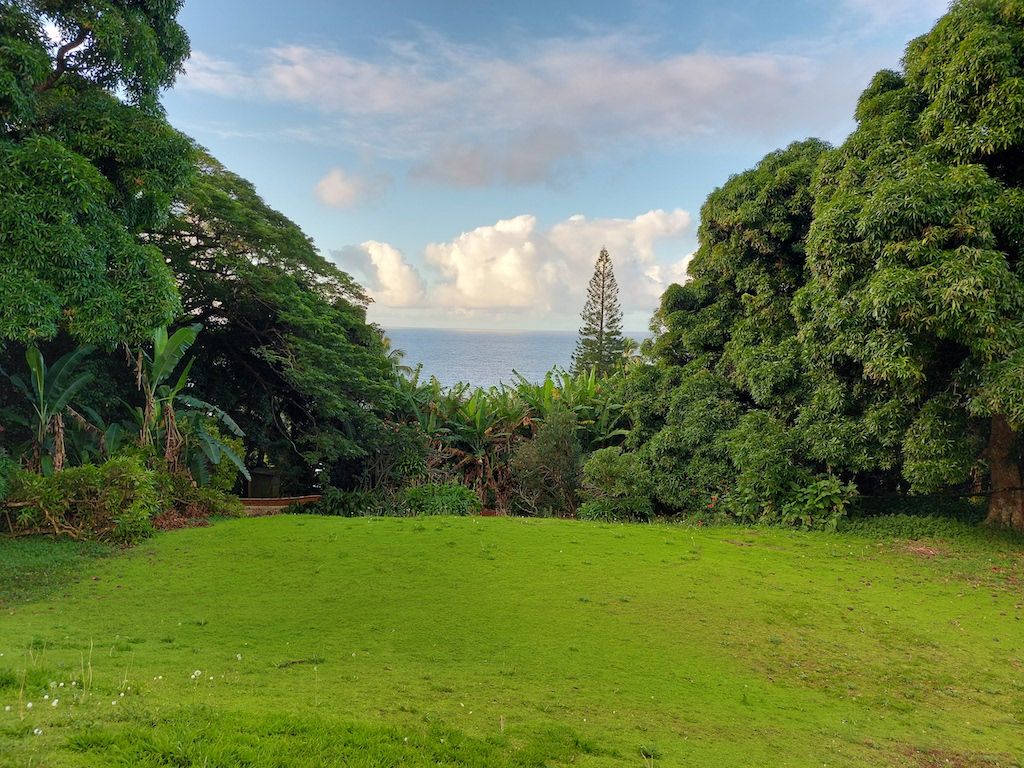 Probably the best view from a porch in the world (Pitcairn island)