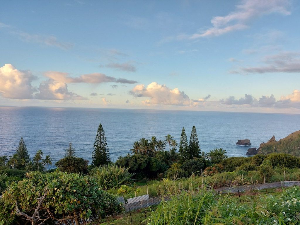 Probably the best view from a porch in the world (Pitcairn island)